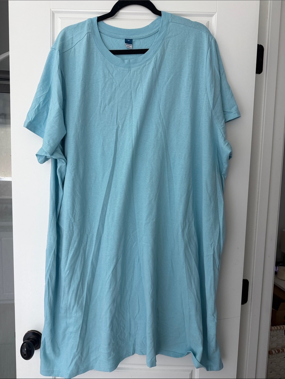 Old Navy Light Blue Short Sleeve T-Shirt dress